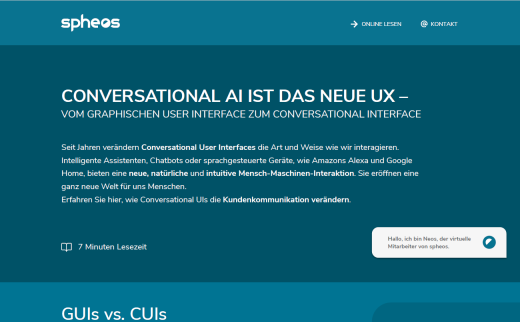 Whitepaper Conversational AI: GUI vs. CUI